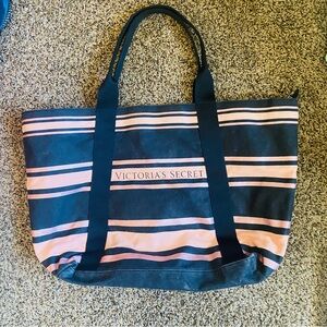 Pink & Black Victoria Secret Tote Bag